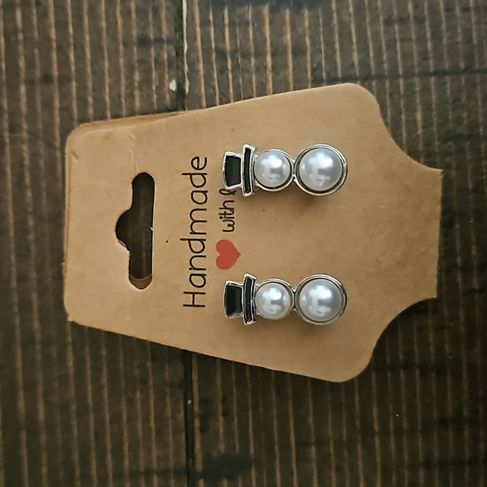 Snowman ⛄ Christmas earrings (not handmade) New-Unused